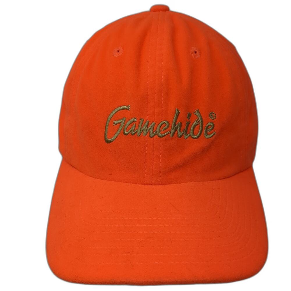 Gamehide Baseball Cap Orange One Size Strapback Hunting Hunter Embroidered Hat